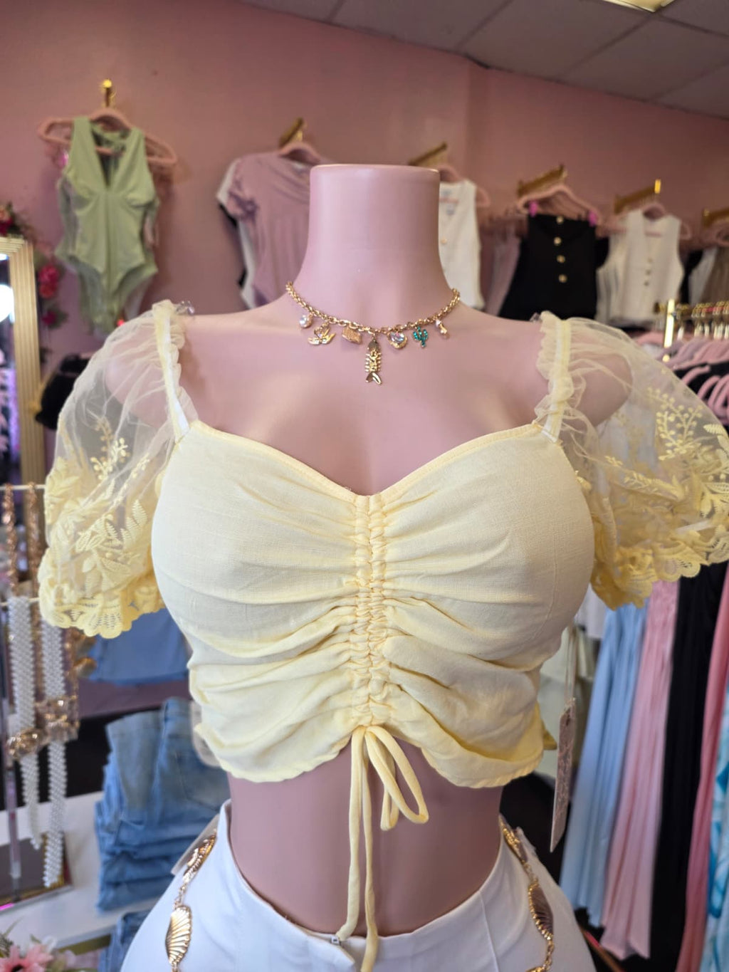 Sandy crop top