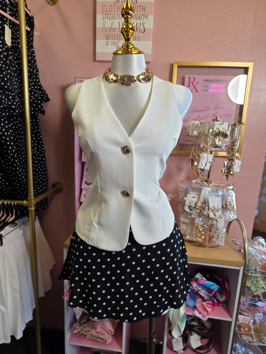 Skort polka dot