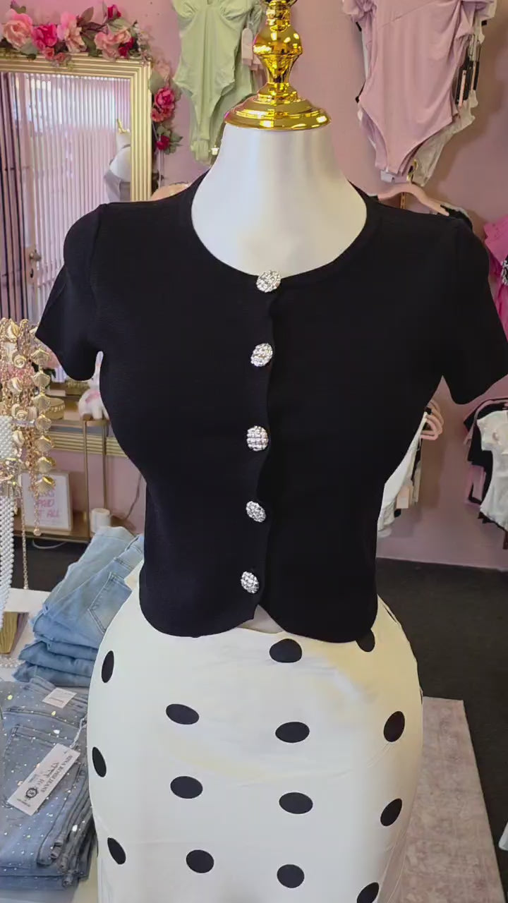 Polka dot maxi skirt